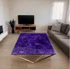30" Square Amethyst Corner Side Table Modern Cafeteria Furniture Living Room Dec