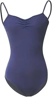 [ROYAL SMEELA] Women's Ballet Suit, Half Sleeve Mesh Ballet Dance Jerseys, Dance Costume, Plain Stretch, Backless Gymnastics Body Jersey, Dance Wear Braces Jersey