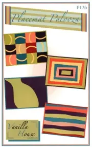 Vanilla House Designs P126 PLACEMAT PALOOZA 4 Styles UNCUT Sewing Pattern