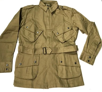 WWII US AIRBORNE PARATROOPER M1942 M42 UNREINFORCED JUMP JACKET-LARGE 44R