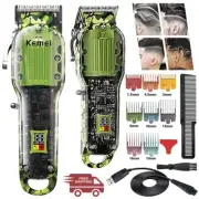 Kemei Portable T-Blade Hair Clippers Trimmer Men's Hair Beard Cutting Machine KS