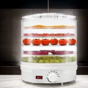 Food Dehydrators 5 Trays 350W 30-70°C Heavy Duty Drying Machine for Jerky/ Fruit
