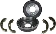 2 Rear Brake Drums + Shoes for Toyota Landcruiser FZJ75 HZJ70 HZJ73 HZJ75 KZJ70 KZJ73 KZJ77 KZJ78 PZJ70 PZJ73 4cyl 3.0L 1KZ 5cyl 3.5L 1PZ 6cyl 4.2L 1HZ 4.5L 1FZ 1990 to 1999
