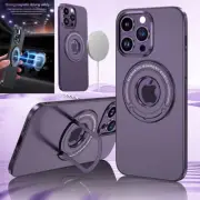 For iPhone 12 13 14 15 16 Case Cover Magnetic MagSafe Charging Hidden Ring Stand