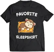 [X.Style] Monkey Monkeys Nap Sleeping Sleep Pajamas Pajama ds5923 T-Shirt