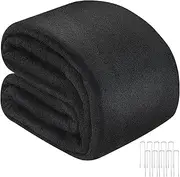 Fanfanwin 15 x 25 Feet Pond Liner Non Woven Geotextile Underlayment Pond Shield with 10 U-pins for Natural Looking Ponds, Waterfall, Fish Ponds, Garden Fountain