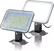 2 Pack 60W LED Flood Light 10980LM Super Bright Outdoor Floodlight Fixture IP65