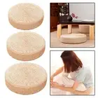 Straw Seat Cushion Hand Woven Thick Pouf Meditation Chair Tatami Cushion