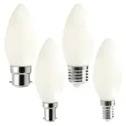 4w LED B22, E27, B15, E14 Candle Globe Warm White 2.7k, Daylight 6k CAN33D~CAN40D Dimmable