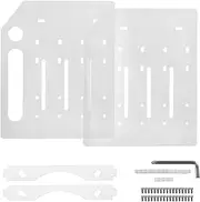 Snblzhef 3.5 Inch Transparent Acrylic Desktop Hard Disk Rack, External Mechanical Hard Drive Storage Box, 4-Layer Cage
