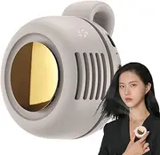 Small Cooling Fan, Bladeless USB Air Cooler, Silent Powerful Wind, Compact Rechargeable Design for Travel, Tent, Nursery, Dorm, Beach Use, 2.91x2.56x1.97 Inches