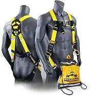 KwikSafety - Charlotte, NC - THUNDER 3D Ring Safety Harness [Pass Through Connectors] OSHA ANSI Industrial Full Body Fall Protection Personal Equipment Construction Scaffold Contractor