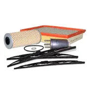 Sakura Front + Rear Wiper Blades & Filter Service Kit for Ssangyong Actyon A200