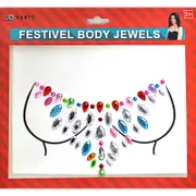 Festival Body Jewels Rainbow Face Gems Stickers Crystal Rhinestone Party Set