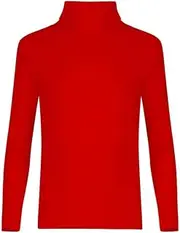Fashion My Love Kids Unisex Girls Boys Rib Polo Neck Top Turtle Neck Long Sleeve Rib Tops Size 5/6 7/8 9/10 11/12 & 13 Years