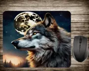 Mother Wolf-Neoprene Non-Slip Computer Mouse Pad - #2