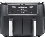 "XXXL Air Fryer 9.5L, Dual Zone, 6-in-1, 2 Drawers, No Oil, Fry, Crisp, Roast...