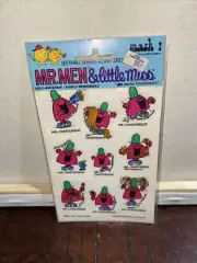 1976 SCRATCH N SNIFF MR. MEN AND LITTLE MISS STICKERS SEE THRU MARK 1 Chatterbox