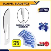 Sterile Surgical Scalpel Blades Disposable Carbon Steel Dental Medical Tool #22