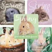 20 Rachael Hale Spring Fuzzies Bunny Animals Stickers Party Favors Easter