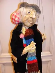 Old Man marionette made in Germany by H. J. Finhold