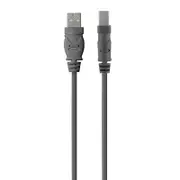 Belkin USB 2.0 Premium Printer Cable 1.8M- Grey (F3U154BT1.8M) - Simple plug and play connectivity - Meets all USB specifications for true compatibili