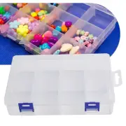 Adjustable 8 Grids Compartment Plastic Storage Box/ Screw Holder Case Organizer
