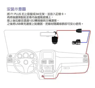 (送測速器)Flyone F1 PLUS 前2K+後1080P 雙SONY鏡頭 星光夜視級 行車紀錄器