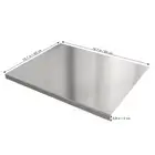 304 Stainless Steel Cutting Chopping Board Dough Board Meat Bread Worktop AU