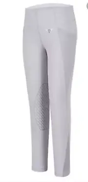 NWT TuffRider Children's Minerva EquiCool Tights Grey Small