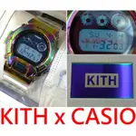 BLACK十周年紀念！全新KITH X CASIO鈦金屬色鍛造G-SHOCK彩虹GM-6900電子錶RAINBOW手錶