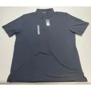 TravisMathew Heater Polo Shirt Versatile Performance Golf Athletic Blue 2XL NWT
