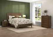 ADEONA 4 Piece Queen Bed Tall Chest Suite