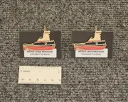 NICOLE LEIGH REINAUER Articulated Tug Barge Lapel Pin & Tie Bar - Tugboat