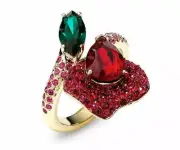 Atelier Swarovski Beauty and the Beast Stacking Ring Size 55/M/7 5347401 NIB$299