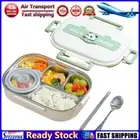 LF# Stainless Steel Lunch Container Panda for Adults Kids (5 Grids Lunch Box)