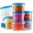 Twist Top Soup Storage Containers with Lids [16 Oz - 10 Pack] Reusable Freeze...