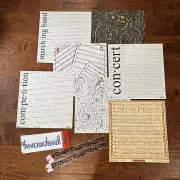 12X12 MUSICAL THEMED Scrapbook Paper Sheets Bundle! **READ**