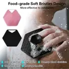 Washing Comb Body Scrubber Bath Brush Scalp Massager Silicone Bristles Bath Tool