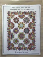 Unusual Garden II by Jason Yenter One-Fabric Kaleidoscope Quilt PATTERN ONLY
