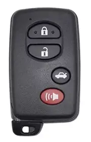 4 Button Smart Keyless Entry Remote Key Fob Cover Case for Toyota