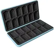 Game Card Case for Nintendo Switch&Switch OLED,Portable Switch Lite Game Card Storage with 48 Game Card Slots and 24 Micro SD Card Slots (Blue)