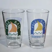 Lot of 2 Full Sail Brewing Co. Old Town Ale 16 oz 5 7/8" Tall Hood River, OR