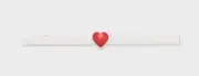 Paul Smith Tie Clip Bar Pin Red Enamel Heart Love Luck New Silver-Tone Tag $125