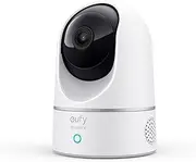[eufy Security] Indoor Cam E220, 2K Indoor Surveillance Camera, Pan/Tilt Security Camera, WiFi, Person Detection, Night Vision, Motion Tracking, HomeBase 3 Compatible