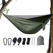 GkgWuxf Camping Hammock with Net - Portable Sleeping Netting,Strong Load Capacity Foldable Fly MeshHammock for Camping, Outdoor Activities