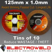 10/40/100x TRICRAFT 125mm 5" Thin Cutting Discs Wheels Angle Grinder Steel Metal