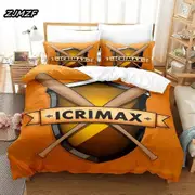 v1275 Bed Sheets Icrimax Bedding Set Single Twin Full Queen King Size Bed Set Aldult Kid Bedroom Sheet Set Quilt cover Set 3-Piece Bedding Set (1 Duve