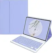 Keyboard Case Compatible with Honor Pad 10 12.1'' (2025) Released Tablet, Detachable Wireless Keyboard Cover for Honor Pad 10 12.1-inch (Lavender Purple)