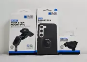QUAD LOCK KIT GALAXY S23 Case, Dampener, FORK STEM Mount Pro *EXPRESS*